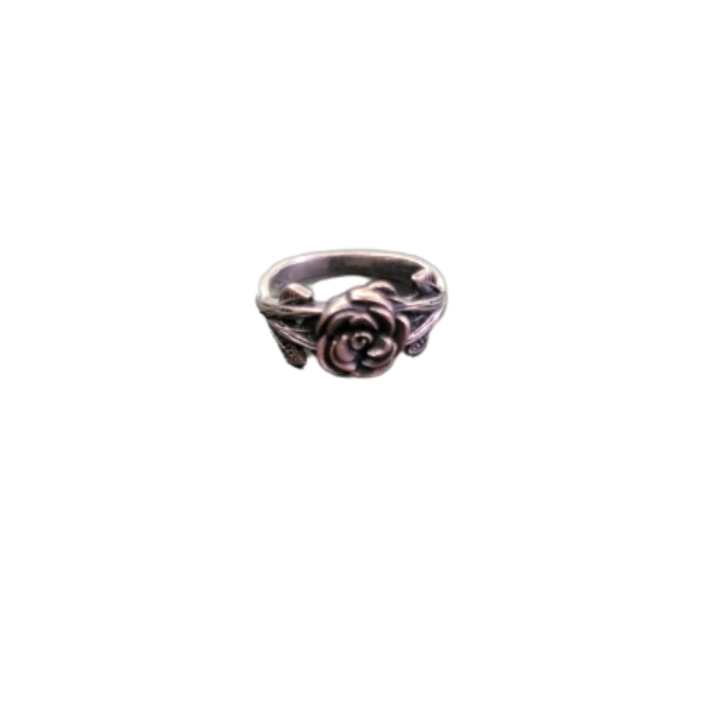 Silver Flower Ring - image 2